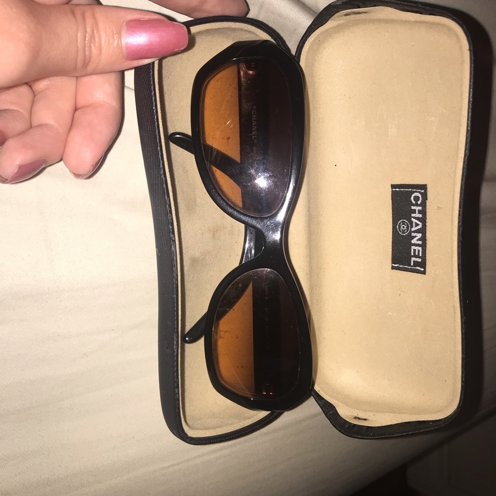 Vintage Chanel sunglasses with case